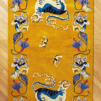 Sarah Gordon Tufted Flora & Fauna Hand-Tufted Wool Area Rug Carpet for Bedroom Aesthetics, Home, Living Room, Office   ANTHROPOLOGIE