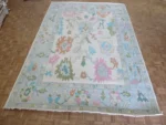 Creame Oushak rug | Designer Hand Knotted Turkish Oushak wool rug 5X8 6X9 8X10 9X12 10X14 Living Room Rug | Area Rug Carpet Home Decor Rug - Image 6