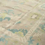 Light Brown Oushak rug | Designer Hand Knotted Turkish Oushak wool rug 5X8 6X9 8X10 9X12 10X14 Living Room Rug | Area Rug Carpet Home Decor