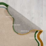 Elements Wave Natural Border Wool Rug - Image 6