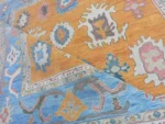 Yellow Oushak rug | Designer Hand Knotted Turkish Oushak wool rug 5X8 6X9 8X10 9X12 10X14 Living Room Rug | Area Rug Carpet Home Decor - Image 6