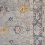 Grey Oushak rug | Designer Hand Knotted Turkish Oushak wool rug 5X8 6X9 8X10 9X12 10X14 Living Room Rug | Area Rug Carpet Home Decor AD01 - Image 3