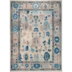 Brown Oushak rug | Designer Hand Knotted Turkish Oushak wool rug 5X8 6X9 8X10 9X12 10X14 Living Room Rug | Area Rug Carpet Home Decor AD02