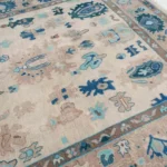 Brown Oushak rug | Designer Hand Knotted Turkish Oushak wool rug 5X8 6X9 8X10 9X12 10X14 Living Room Rug | Area Rug Carpet Home Decor AD02 - Image 3