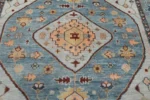 Grey Blue Oushak rug | Designer Hand Knotted Turkish Oushak wool rug5X8 6X9 8X10 9X12 10X14 Living Room Rug | Area Rug Carpet Home Decor Rug
