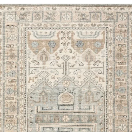 Pastel Oushak Rug Neutral Pottery Barn Hand Knotted Rug Contemparary 8x10 Rug Rug for living room,Bedroom,Office, Wool Area Oushak rug 8x10,