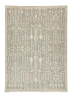 Serena Lily Hand Knotted Modern Oushak Rug, 100% Wool Rug 5x7, 6x9 Bedroom,Office,Beige Contemporary Oushak rugs in 8x10,9x12,10x14 Size - Image 4