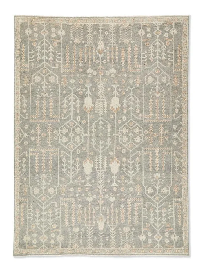 Serena Lily Hand Knotted Modern Oushak Rug, 100% Wool Rug 5x7, 6x9 Bedroom,Office,Beige Contemporary Oushak rugs in 8x10,9x12,10x14 Size - Image 4