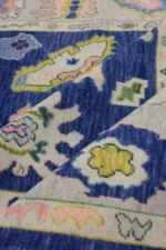 Dark Blue Oushak Rug 10x14 Living Room ORIENTAL Oushak Rug 3x5 ,5x7, 8x10, 9x12, 10x14. - Image 5