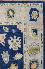 Dark Blue Oushak Rug 10x14 Living Room ORIENTAL Oushak Rug 3x5 ,5x7, 8x10, 9x12, 10x14. - Image 7