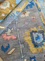 Grey and Gold Oushak Rug Living Room Oriental Oushak Rug Vintage Persian Rug Muted Oushak All Size Customize - Image 4