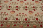 Botanical Handmade 100% Wool Traditional Area Rug Beige - Image 5
