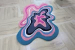 Franky pink Hand Tufted 100% Pure Woolen Area Rug For Hall Kitchen Bath Room Dining Room Kids Room Home Décor Available in all Sizes - Image 6