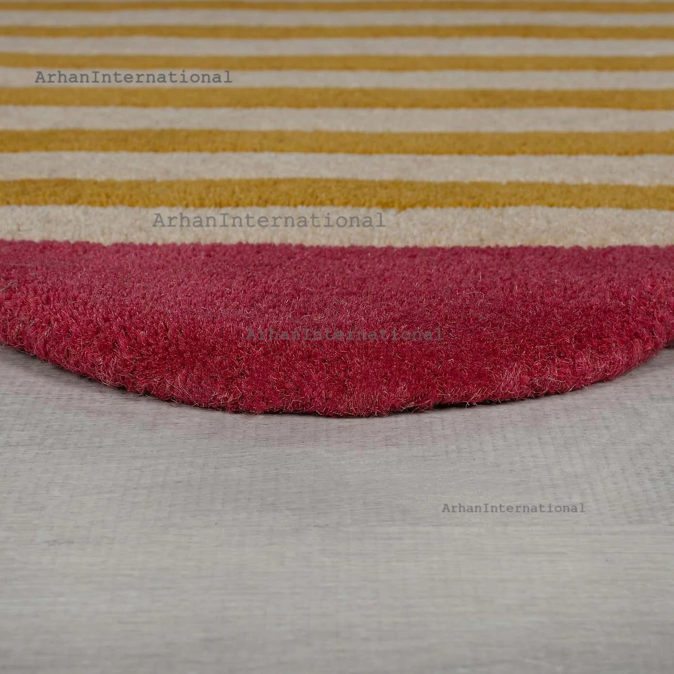 Milo Scallop Blue And Yellow Wool Rug Red/Blue - Image 11