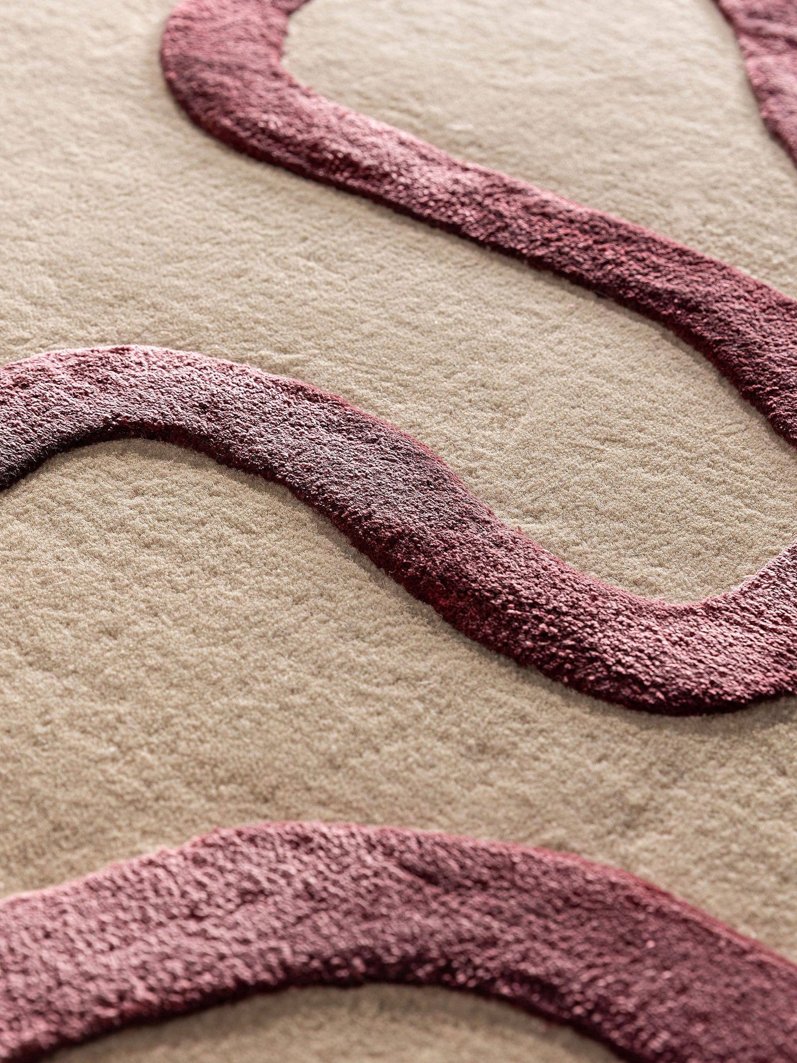 Kids Room Rug Keith Black/White Soft Wool Rug, Playful Design, Wool & Viscose Tufted Rugs, Custom Rugs For Gift - Image 5