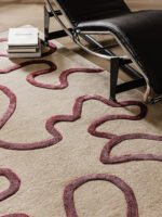 Kids Room Rug Keith Black/White Soft Wool Rug, Playful Design, Wool & Viscose Tufted Rugs, Custom Rugs For Gift