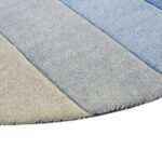 100% Wool Rug Kids Room Rug Keith BLUE Soft Wool Rug, Playful Design, Wool & Viscose Tufted Rugs, Custom Rugs For Gift - Image 4